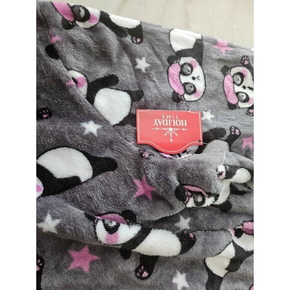 New Holiday Time Women's Cute Panda Sleepwear with Hood, NWT - Picture 8 of 12